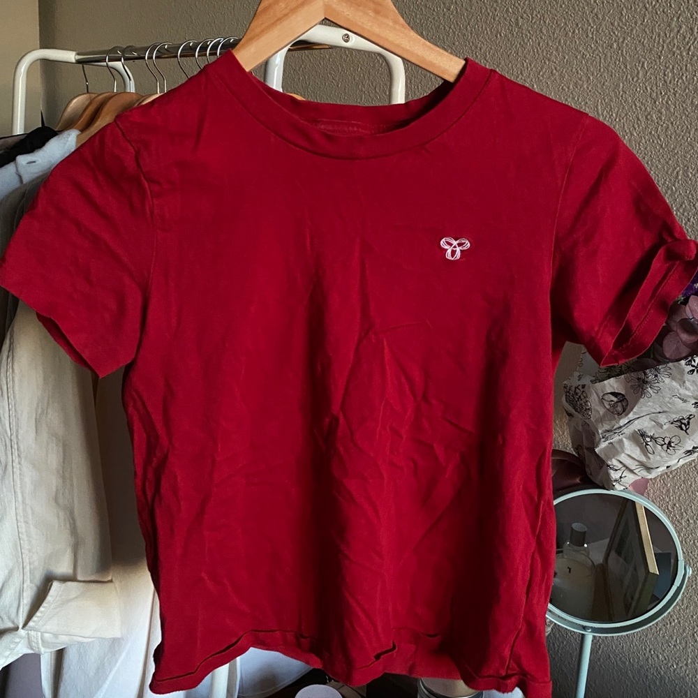 Aritzia TNA Red Mainland Tshirt